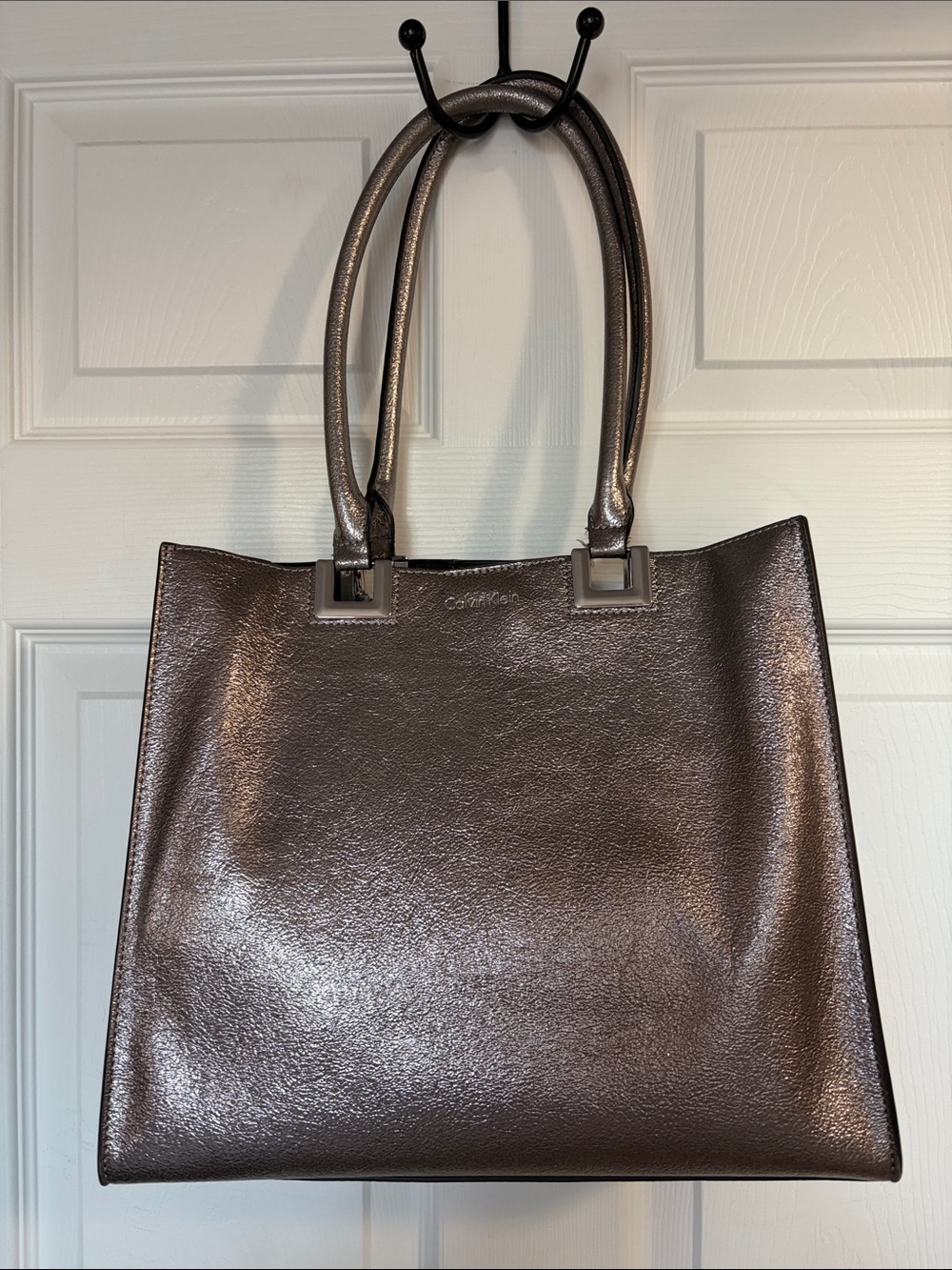 Calvin Klein Metallic Brown Women’s Tote Bag with detachable mini bag